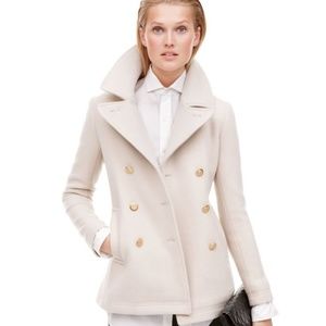 J.Crew Stadium Cloth Wool Peacoat Coat
